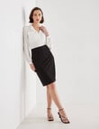 Oliver Black 2-Way Stretch Pencil Skirt, Black product photo View 03 S
