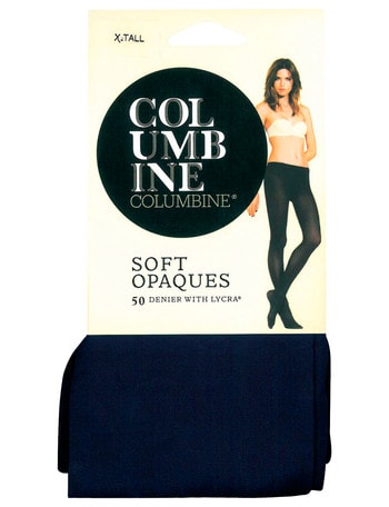 Columbine Soft Opaques Pantyhose, 50 Denier, Navy product photo