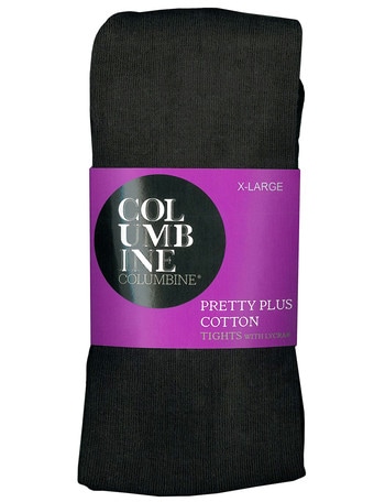 Columbine Pretty Plus Cotton Tight, Black product photo