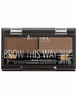 Rimmel Brow This Way Eyebrow Powder Kit - #002 Mid Brown product photo