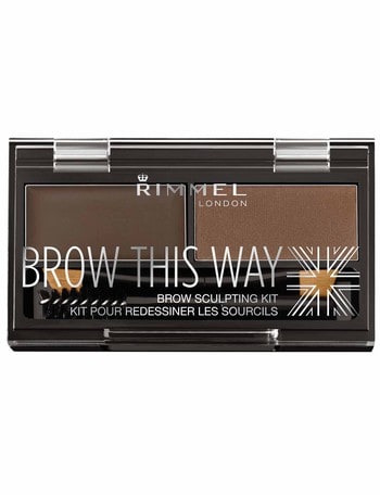 Rimmel Brow This Way Eyebrow Powder Kit - #003 Dark Brown product photo