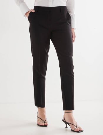 Oliver Black Two-Way-Stretch Tapered Leg Pant, Regular-Length, Black product photo