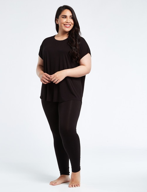 Bodycode Curve Boxy Tee, Black product photo View 03 L