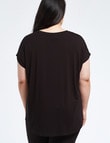 Bodycode Curve Boxy Tee, Black product photo View 02 S