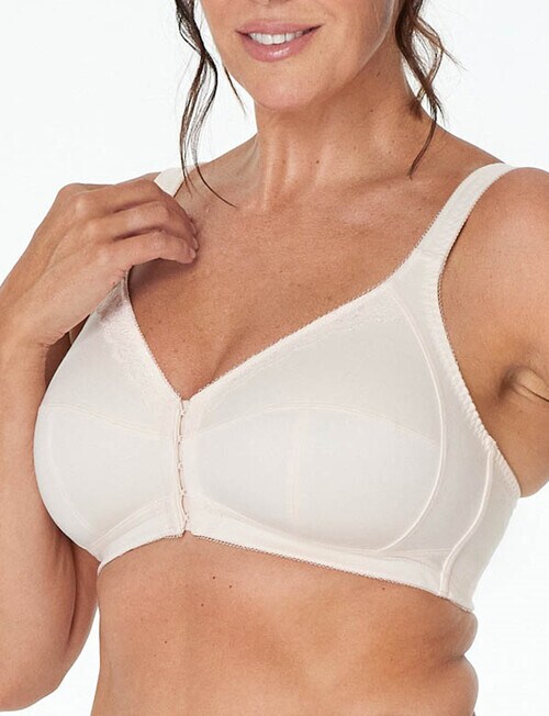 Fayreform Ultimate Comfort Front Closure Post Surgery Bra, Champagne, C-G product photo View 02 L