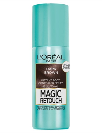 L'Oreal Paris Magic Retouch Temporary Root Concealer Spray, Dark Brown product photo
