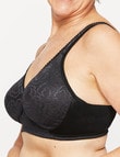 Playtex Ultimate Lift & Support Wirefree Bra Black, B-DD product photo View 02 S