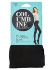 Columbine Control Top 50 Denier Opaques, Black product photo