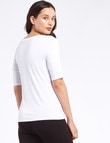 Bodycode Scoop Neck Tee, White product photo View 02 S