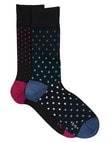 Harlequin Merino Spot Dress Sock, 2-Pack product photo View 02 S
