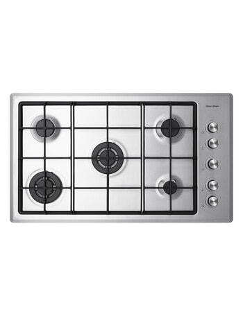 Fisher & Paykel Gas 5-Burner NG Cooktop, Stainless Steel, CG905CNGX2 product photo
