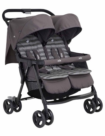 Joie Aire Twin 4-Wheel Stroller, Dark Pewter product photo