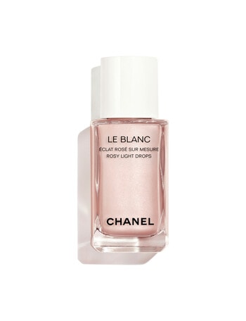 CHANEL LE BLANC ROSY LIGHT DROPS Sheer Highlighting Fluid. Custom-Made Radiance. Rosy Glow Finish product photo