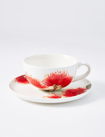Kate Reed Pohutukawa Tea Cup and Saucer Set, 250ml product photo