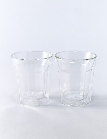 Baccarat Barista Facet Double-Wall Glasses, 236ml, Set-of-2 product photo