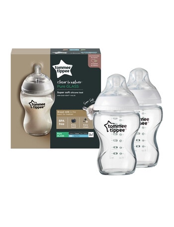 Tommee Tippee 2-Pack Glass Bottle, 250ml product photo