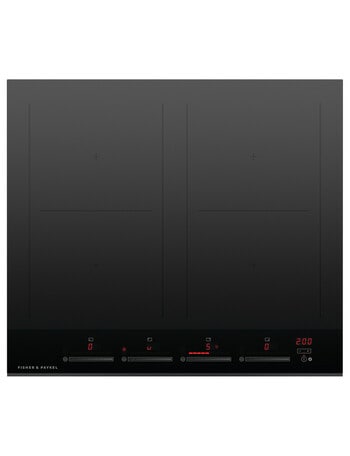 Fisher & Paykel 60cm Induction Cooktop, 4 Zones with SmartZone, Black, CI604DTB4 product photo