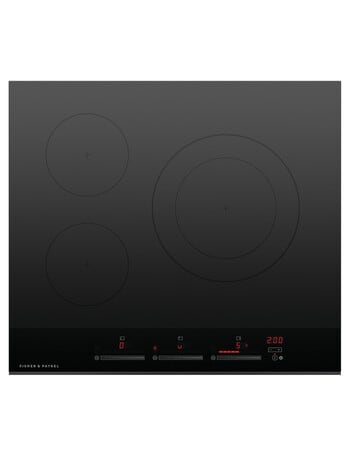 Fisher & Paykel 60cm Induction Cooktop, 3 Zones, Black, CI603DTB4 product photo
