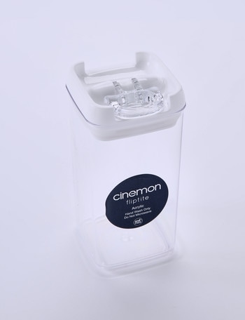 Cinemon Fliptite Square Container, 482ml, White product photo