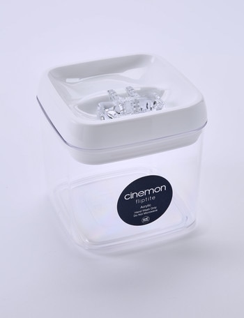 Cinemon Fliptite Square Container, 1L , White product photo