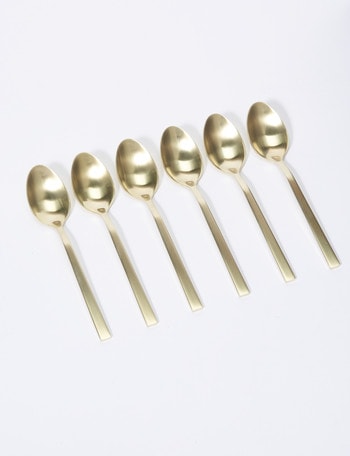 Amy Piper Manor Teaspoon, 6 Piece, Champagne product photo