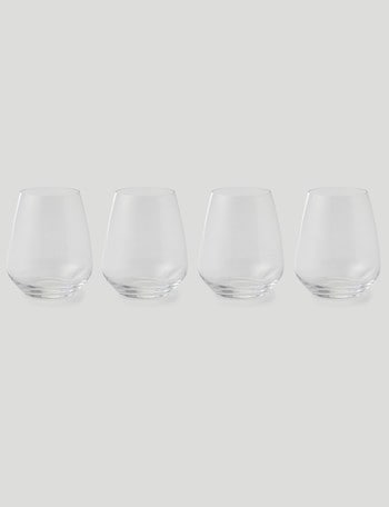 Luigi Bormioli Crescendo Stemless Wine Glass, 670ml, Set-of-4 product photo