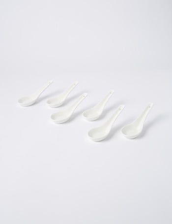 Alex Liddy Zest Japanese Spoon, Set-of-6, White product photo