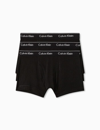 Calvin Klein Cotton Classic Trunk, 3-Pack, Black product photo