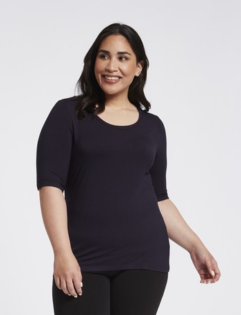 Bodycode Curve Ballet-Sleeve Slimline Top, Eclipse product photo