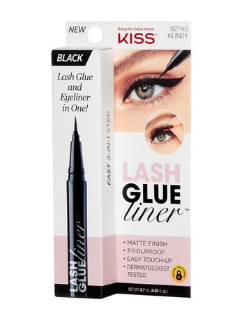 Kiss Nails Lash Liner Glue, Black product photo
