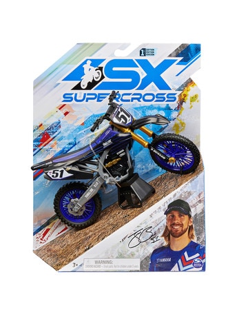 Supercross 1:10 Die Cast Bike, Assorted product photo