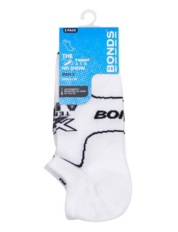 Bonds X-Temp Air No Show Sock, 2-Pack, White product photo