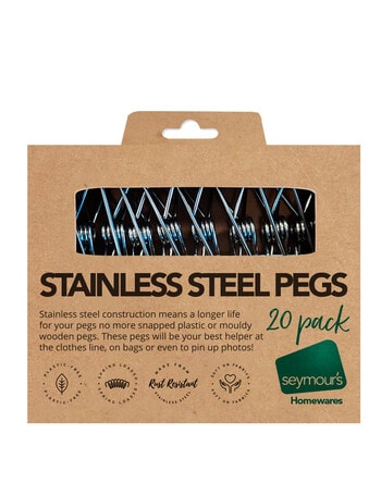 Seymours Stainless Steel Pegs, 20 Pack product photo