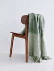 M&Co Brushed Plaid Throw, Thyme product photo View 04 S