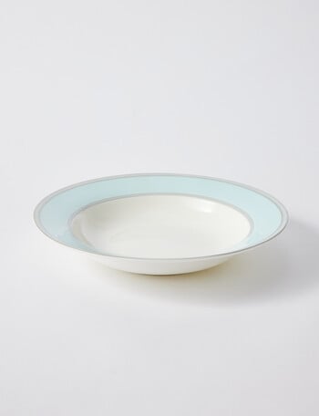 Amy Piper Zoe Rimmed Pasta Bowl, 23cm, Blue product photo