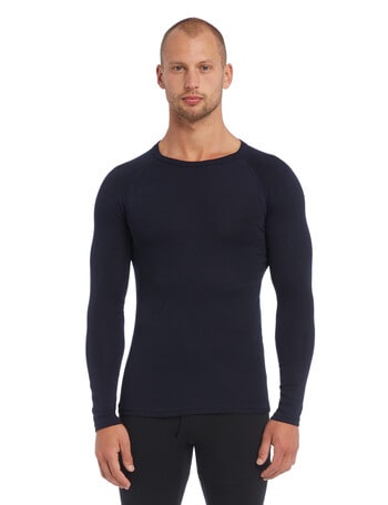 Superfit Poly Viscose Long-Sleeve Thermal Top, Navy product photo
