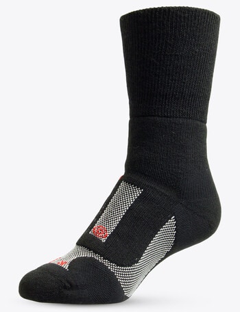 NZ Sock Co. Lifestyle Crew Sock, Black product photo