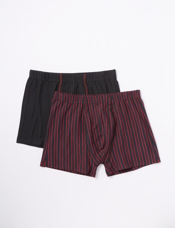 Chisel Vertical Stripe Trunk 2-Pack, Red & Black product photo