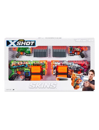 X-Shot Skins Double Dread Double Menace Dart Blaster Combo Pack product photo