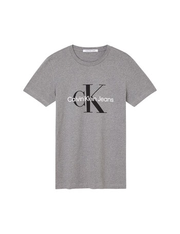 Calvin Klein Monogram Slim Tee, Grey product photo
