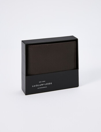Laidlaw + Leeds Coin Flap Wallet, Brown product photo