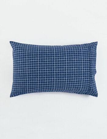 Linen House Kids Grid Pillowcase product photo