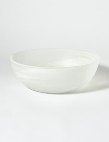 Amy Piper Aerial Serve Bowl, 30cm, White Resin product photo