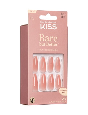 Kiss Nails Bare But Better Nails, Nude Glow product photo