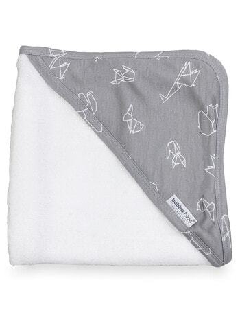 Bubba Blue Bamboo Hooded Towels, Origami Grey product photo