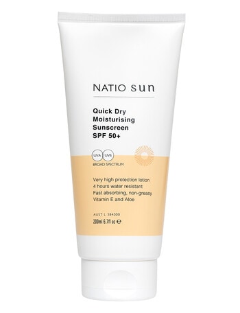 Natio Quick Dry Moisturising Sunscreen SPF 50+, 200ml product photo