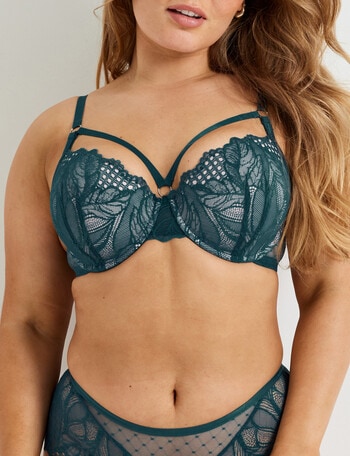 Perfects Wild Fire Curve It Up Balconette Bra, Reflecting Pond, D-E product photo