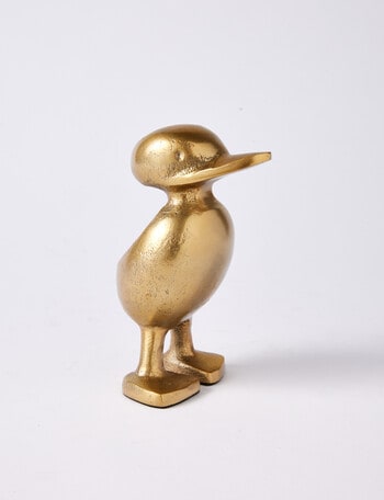 M&Co Metal Duck, Gold product photo