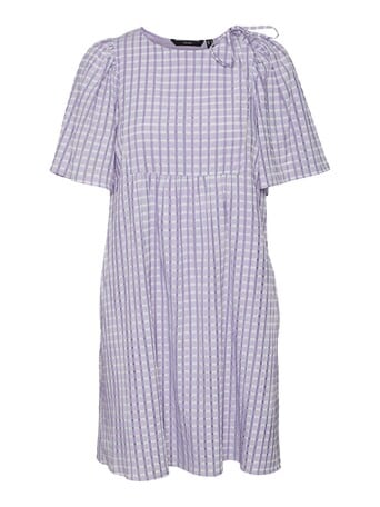 Vero Moda Bera 2/4 Sleeve Dress, Purple product photo