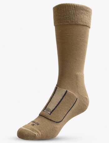 NZ Sock Co. Cotton Health Sock, 2-Pack, Sand & Stone product photo
